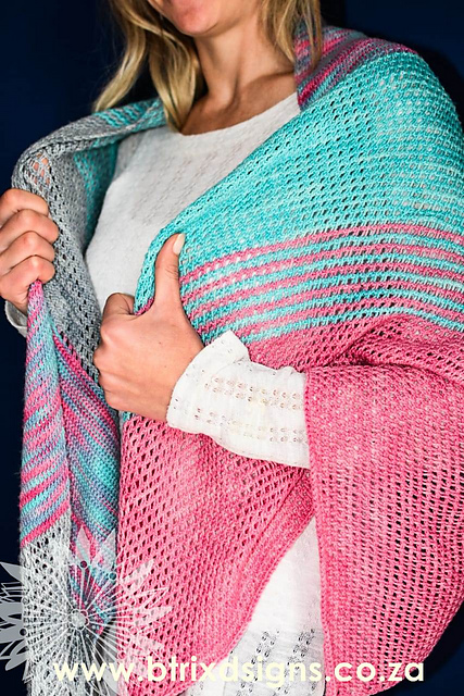 Tunisian Scalene Shawl