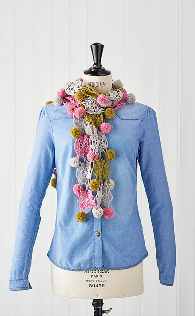 pompom scarf