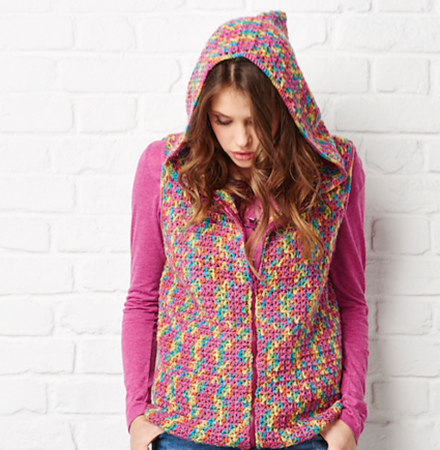 Ravelry: Sleeveless hoodie pattern by Fran Morgan