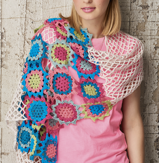 Mesh trellis scarf
