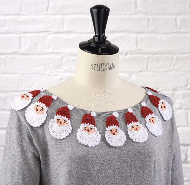 Festive Santa embellishments