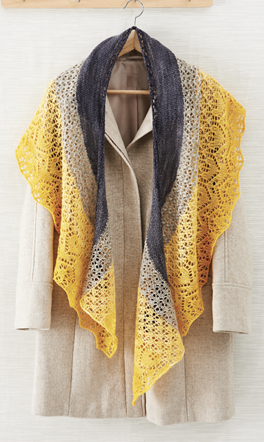 Lacy Stripe Shawl