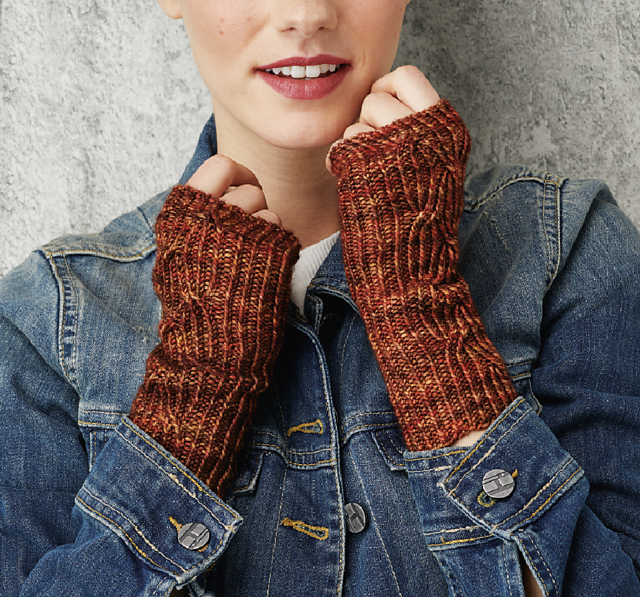 Ripple Effect Cable Mitts