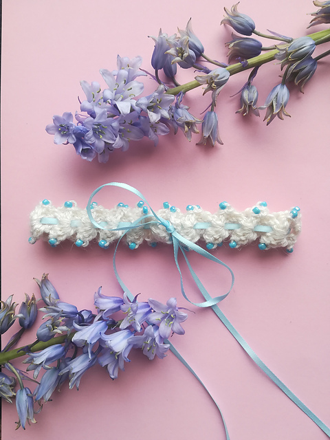 Beaded wedding garter