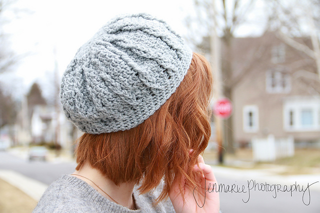 Twisted Cable Beret