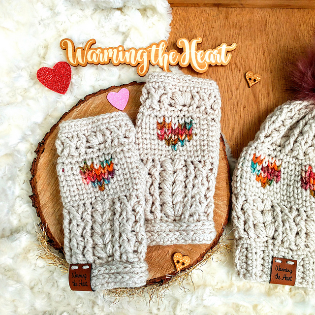 Puffy Love Fingerless Gloves
