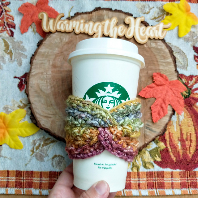 Twisted Rippled Up Cup Cozy