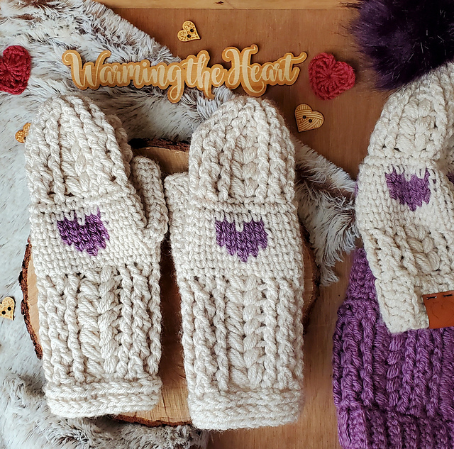 Puffy Love Mittens