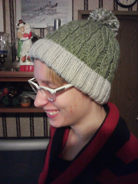 Twilled Stripe Knitted Hat