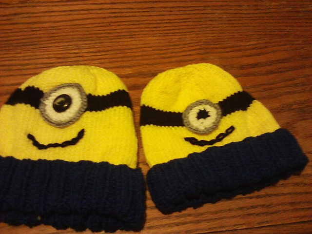 Ravelry: Minion Inspired Hat and Scarf pattern by Rebecca Whitford