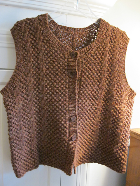Ruins of Dunstaburgh Castle - Trinity Stitch Vest