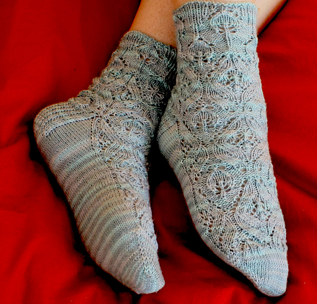Lotus and Leaf Sock