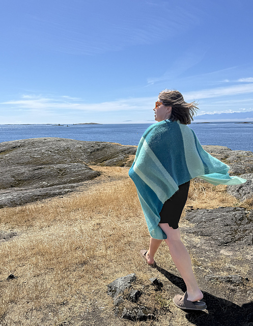 Beach Drive Shawl - Mohair Edition