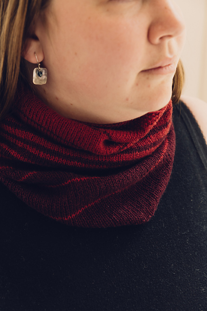 Striped Two-Colour Cowl