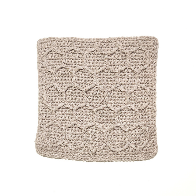 Crocheted Honeycomb Washcloth