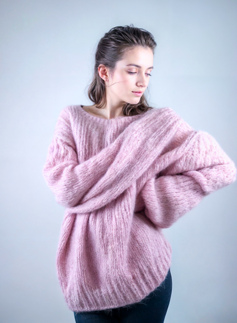 Ravelry: Comfy knit pullover James Mohair loose pattern by Sabine Mohr