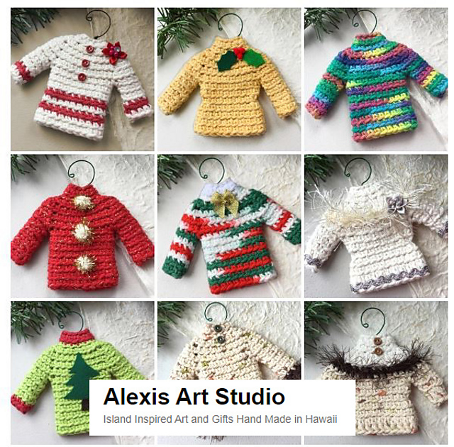 Tiny Sweater Ornaments