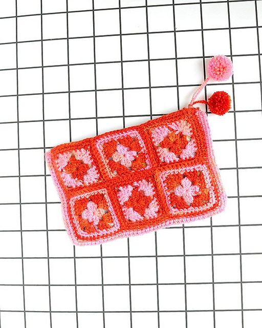 Hip to Be Granny-Square Zip Bag