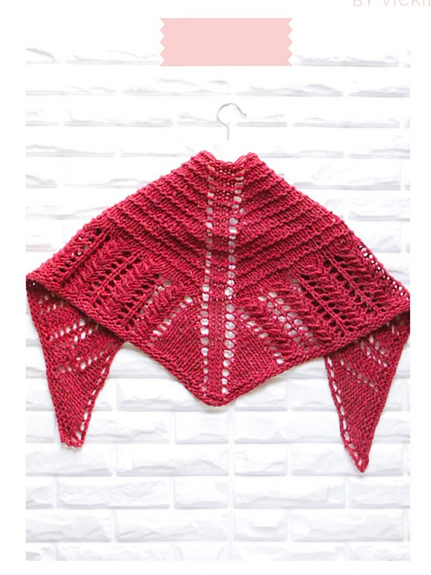 Love Triangle Shawlette