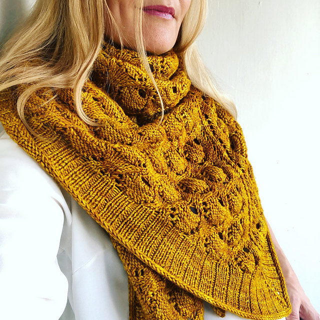 Bubble Waffle Shawl