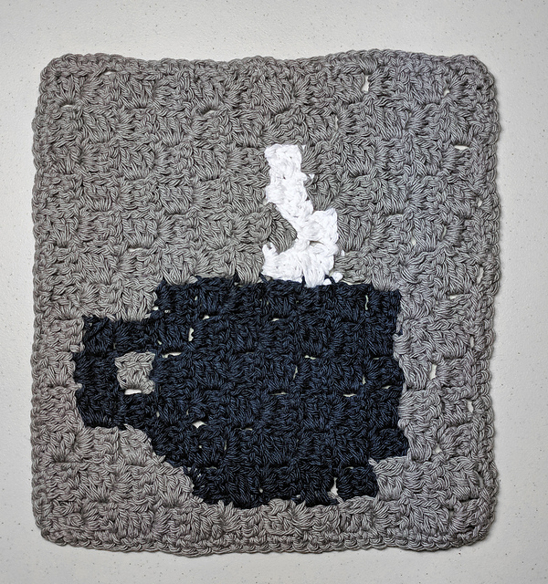 C2C Coffee Cup Granny Square