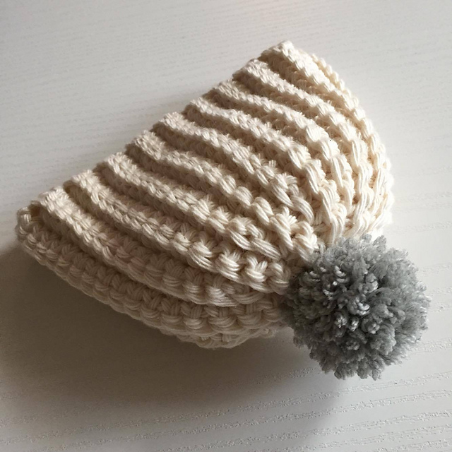 Babyhat with a pompom
