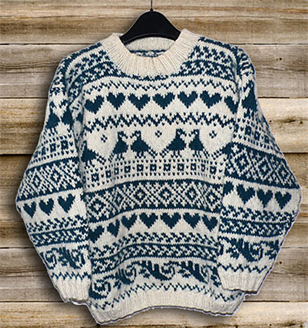 Black and Cream Fair Isle