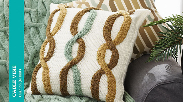 Cable Vine Cushion