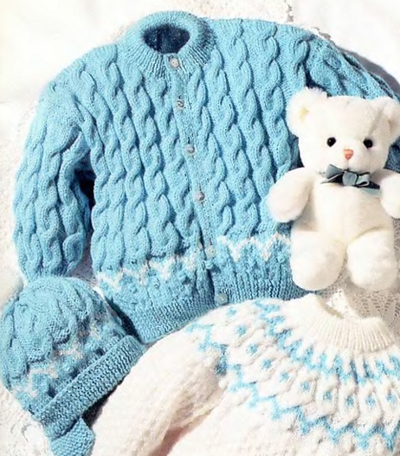 Design Number 3 - Cardigan and Hat