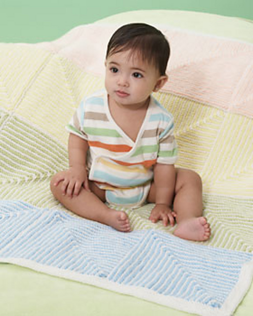 Pastel Stripe Baby Blanket
