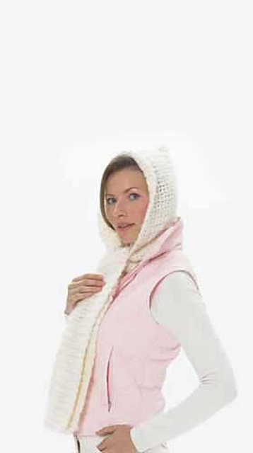 Crochet Scarf with Hood
