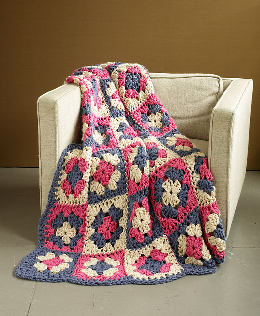 West Coast Granny Square Afghan
