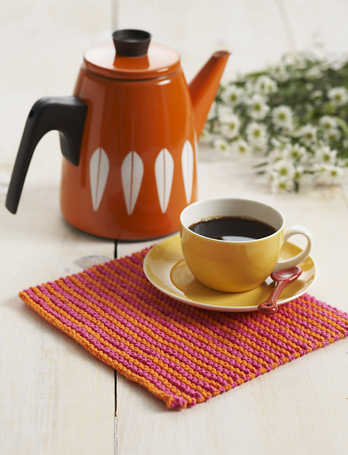 Basic Striped Dishcloth (knit)
