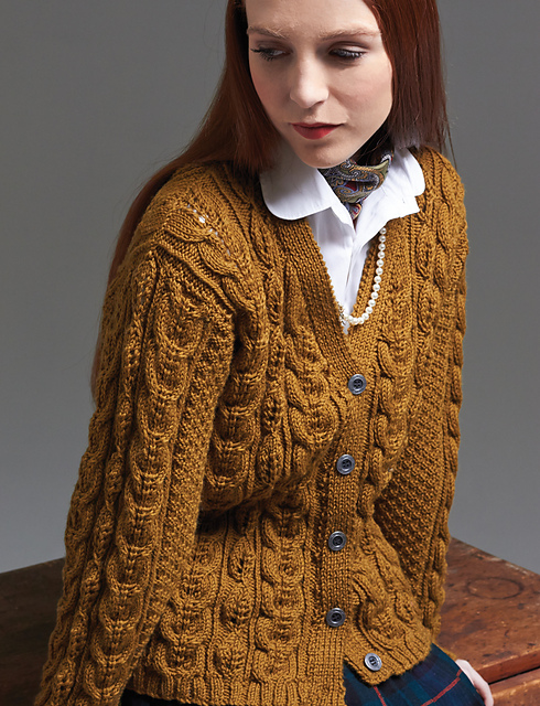 Leaves and Cables Cardigan