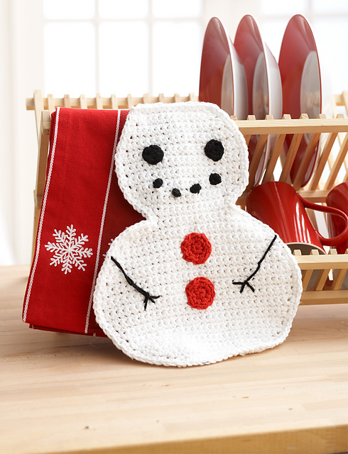 Snowman Dishcloth