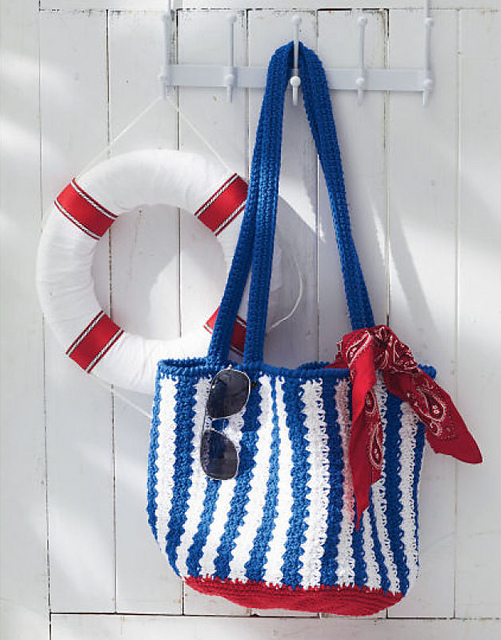 Nautical Striped Bag