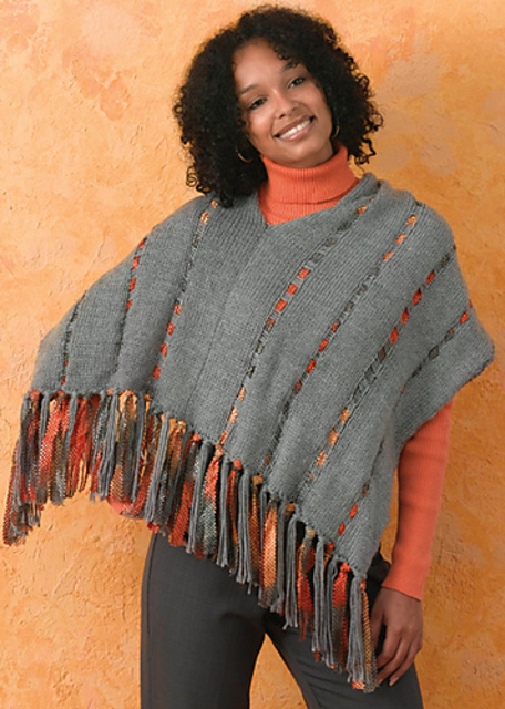 Woven Pizazz Poncho