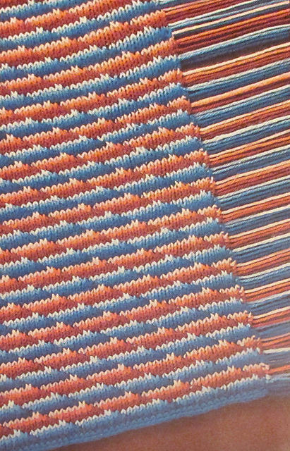 Zig-Zag Stripe Afghan