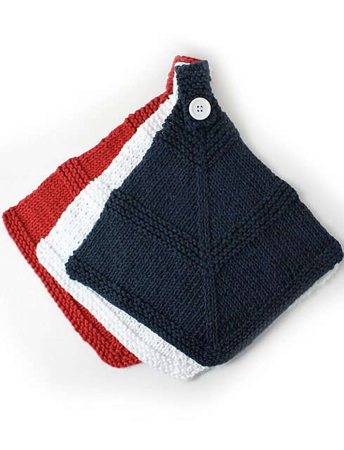 Red White and Blue Dishcloth