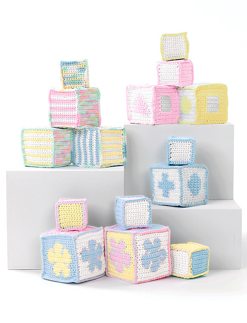 Baby's Blocks (Graphic, Stripey, Flower)
