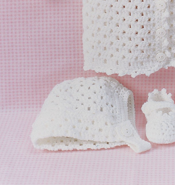 Lacy Set to Crochet: Bonnet