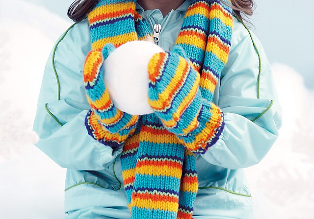 Stripe Set: Mittens