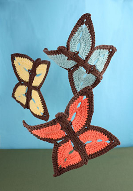 Summer Butterfly Dishcloth
