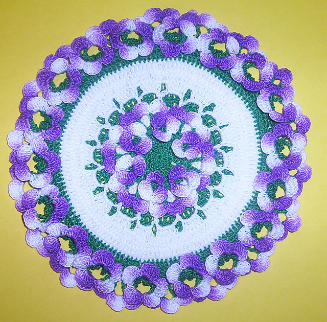 Sweet Violets Decorative Potholder