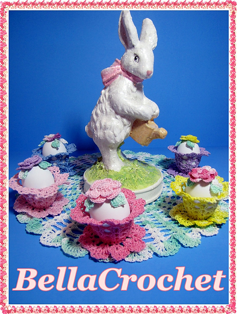 Easter Garden Doily