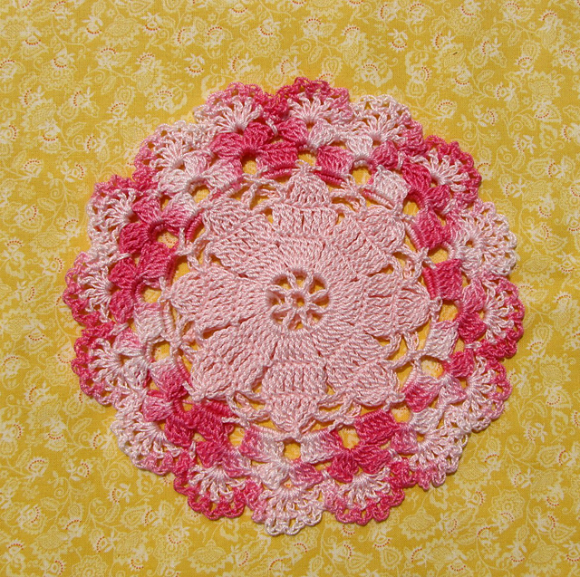 Pink Dahlia Decorative Potholder