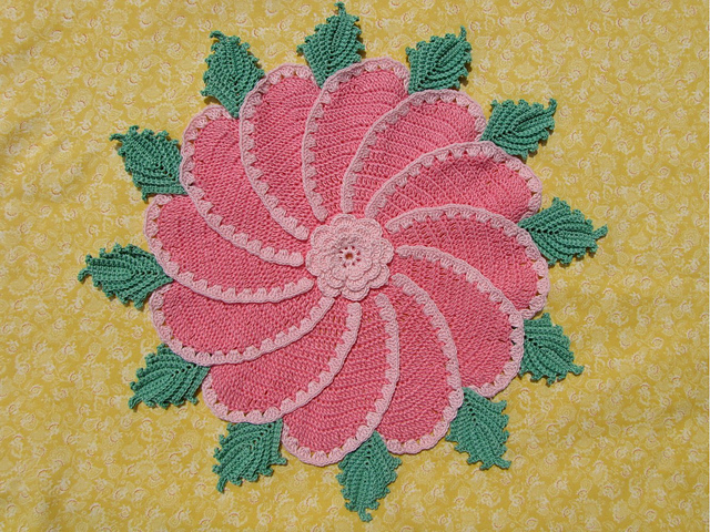 Pinwheel Rose Decorative Potholder
