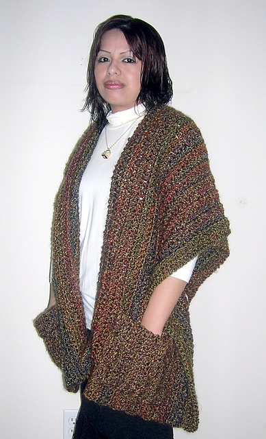 Super Simple Shaped Shawl