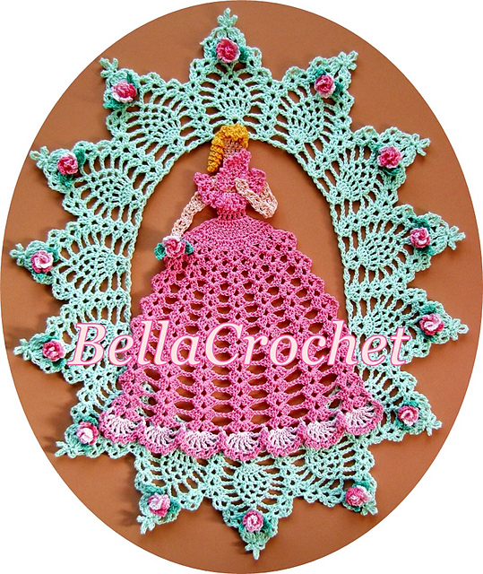 Belle in the Rose Garden Crinoline Lady