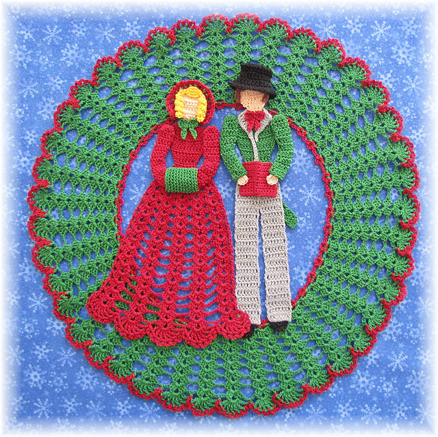 God Rest Ye Merry Gentlemen Doily